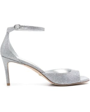 Stuart Weitzman Leather Sandals - White