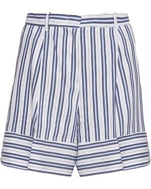 Marella Striped Shorts - White