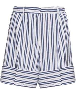 Marella Striped Shorts - White