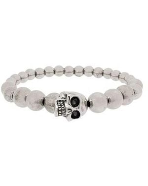 McQueen Metal Bracelet - White