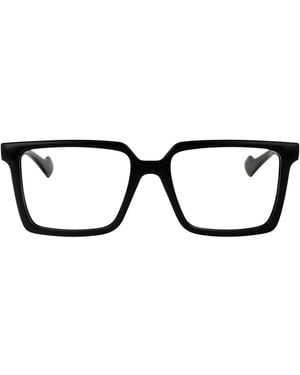 Gucci Transparent Acetate Glasses - Black