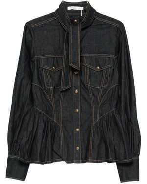 Zimmermann Denim Cotton Shirt - Black