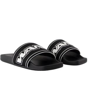 Alexander Wang Aw Webbing Pool Slides - Black