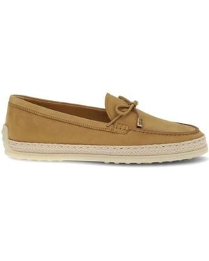 Tod's Suede Leather Loafers - Brown