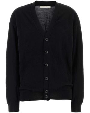Lemaire Wool Blend Cardigan - Black