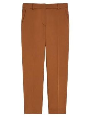 Max Mara Pleated Cropped Trousers - Brown