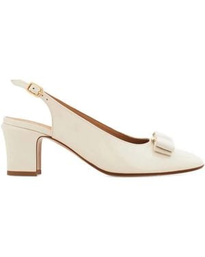 Ferragamo Vara Bow Slingback - Natural
