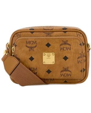 MCM Polyurethane Bag - Brown