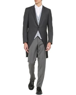 Canali Wool Tailored Jacket - Multicolor