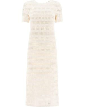Sandbeige Others Dress - White