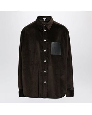 Loewe Cotton Corduroy Shirt - Black