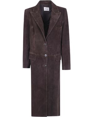 Arma "Alissa" Gritty Suede Jacket - Brown