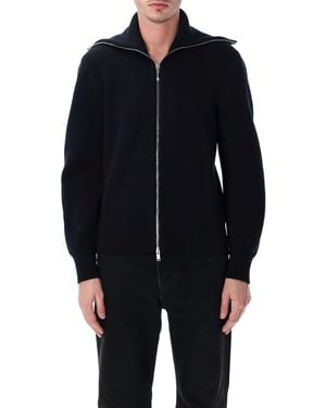 Bottega Veneta Wool And Cotton Zip-Up Cardigan - Blue