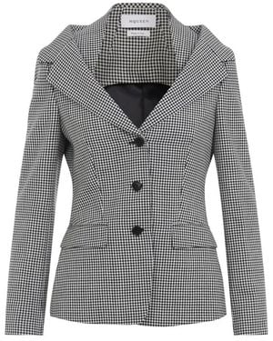 McQueen Balck Ivory Off Shoulder Jacket Harness - Grey