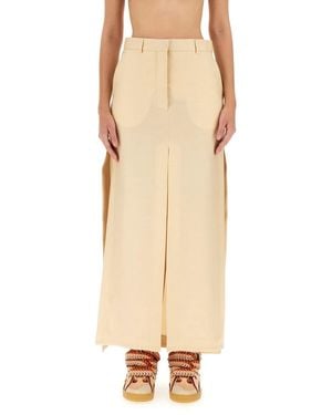 Lanvin Tailored Skirt - Natural