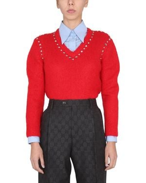 Gucci Mohair Jumper - Red