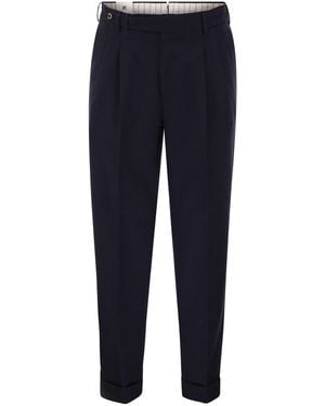 PT Torino Carrot 2Pleats - Blue
