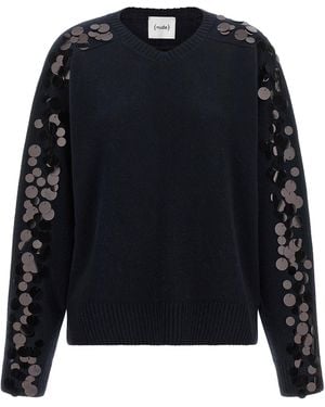Nude Sequin Jumper - Blue