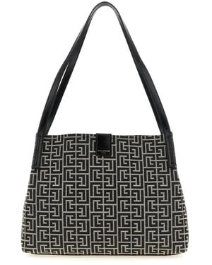 Balmain Small 'Release' Shopping Bag - Black