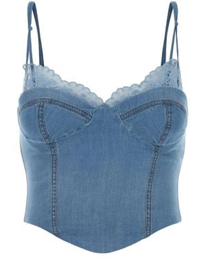 Ermanno Scervino Top Denim - Blue