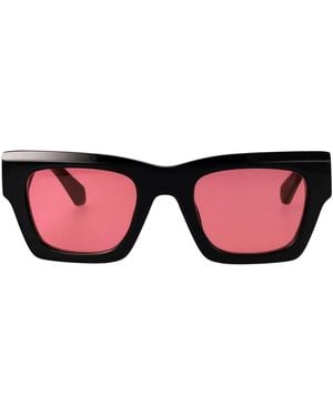 Off-White c/o Virgil Abloh Shiny Acetate Sunglasses - Pink