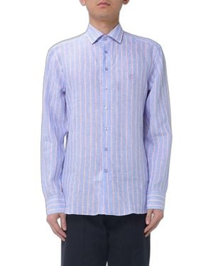 Etro Striped Linen Shirt - Blue