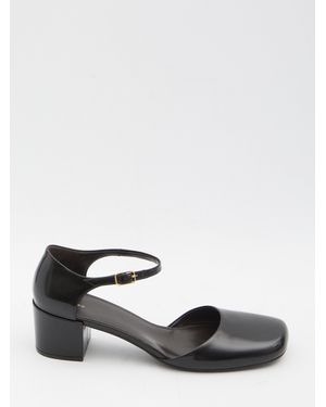 Tom Ford Naked 105 Leather Point-toe Ankle-strap Sandals - Black