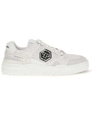 Philipp Plein Predator V2 Low Top Trainers - White