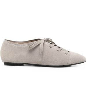 Emporio Armani Laced Ballets - White
