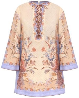Zimmermann Indra Short Tunic Dress - White