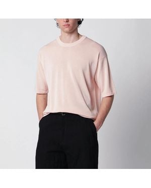 Roberto Collina Cotton Knit Tshirt - Pink