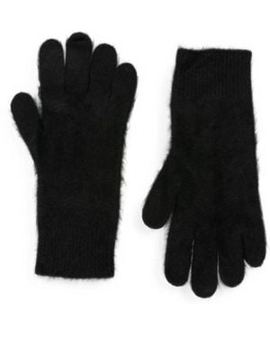 Soft Goat Wool Gloves - Black