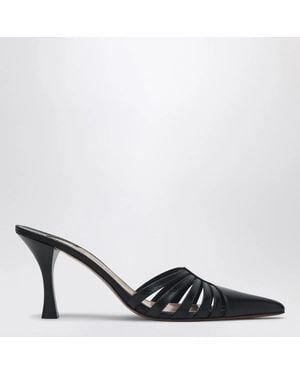 Paris Texas Leather Mule Nadia - Black