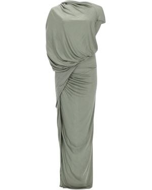 Rick Owens Ares Gown Jade Dress - Green