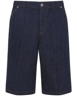 Ami Paris Loose Bermuda Shorts - Blue