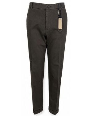Manuel Ritz Cotton Elastane Pants - Black