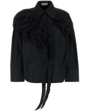 Blumarine Camicia Taffeta' - Black