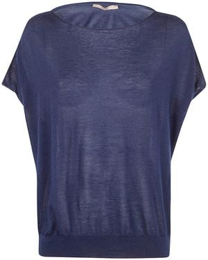 Nuur Oversized Short Sleeves T-Shirt - Blue