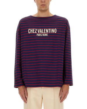 Valentino Multicolour Cotton T-Shirts - Purple