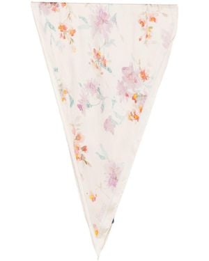 Herno Viscose Scarf - White