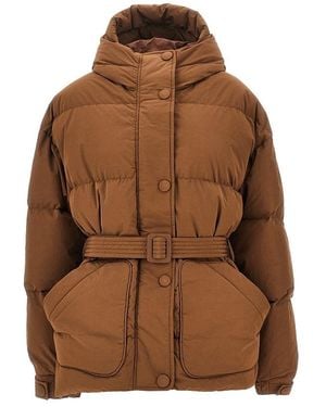 Ienki Ienki Michlin Belted Down Jackete - Brown