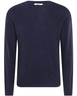 Nuur Long Sleeves Round Neck Jumper - Blue