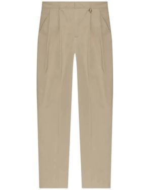 CASABLANCA Pleated Straight-Leg Trouser - Natural