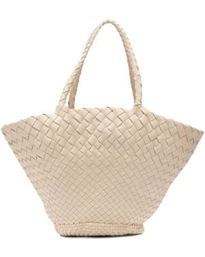 Dragon Diffusion Buffalo Calf Leather Handbag - Natural