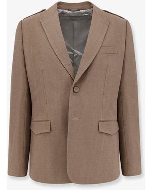 Dior Single-Breasted Virgin Wool Blazer - Brown