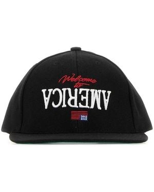 Willy Chavarria Welcome To America Cap - Black