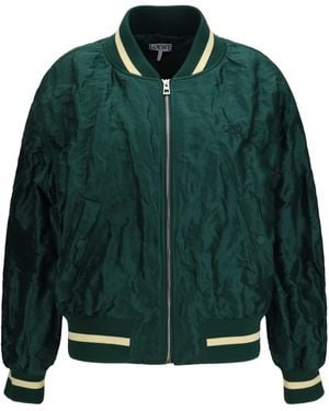 Loewe Technical Fabric Bomber Jacket - Green