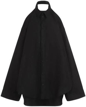 Balenciaga Suspended Shirt Dress - Black