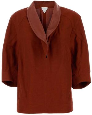 Bottega Veneta Tiziano Viscose Blend Blouse - Red