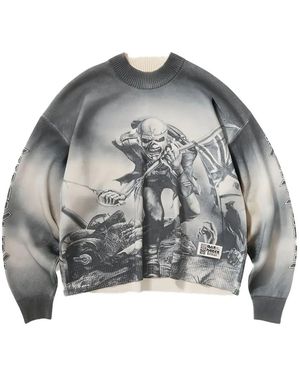 Represent Iron Maiden Trooper Knit - Grey